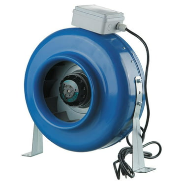 Centrifugal Metal Duct Blo 6" 410 CFM Inline Fan With Variable Speed Controller 